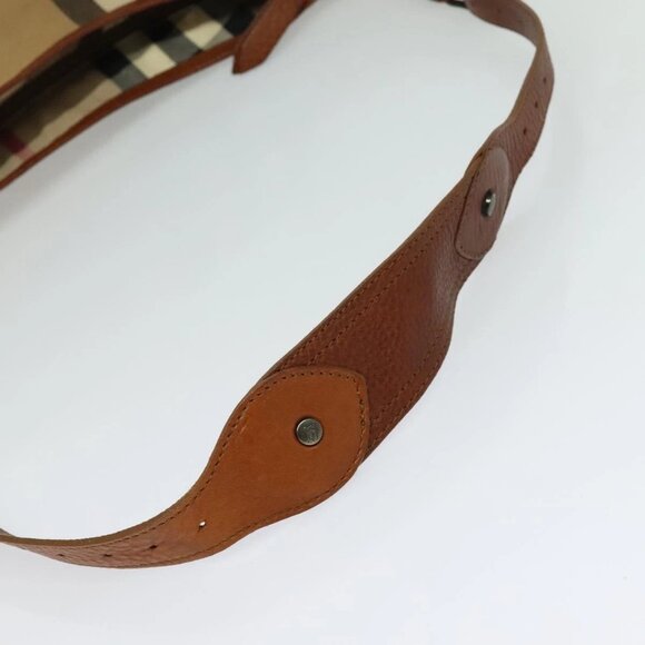 BURBERRY Shoulder Bag Canvas Brown Auth BA1646 - Picture 8 of 16
